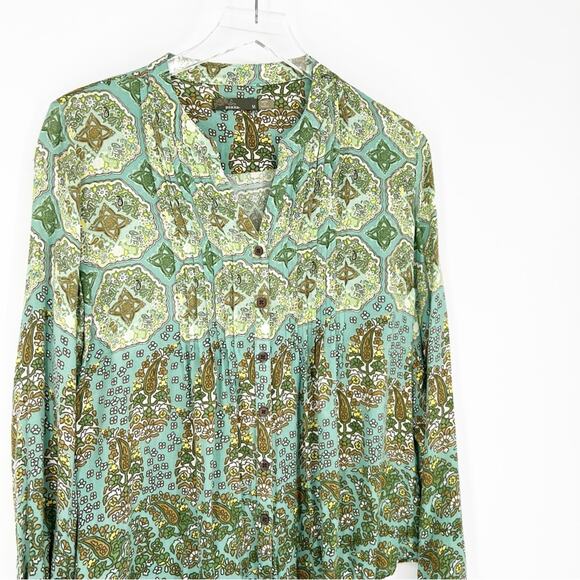 Prana Evelyn Button Down Blouse M - Picture 4 of 7